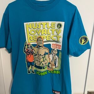 WWE John Cena Blue Graphic T-Shirt